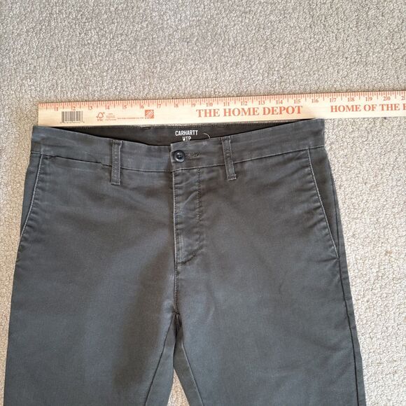 Carhartt WIP Work In Progress Sid Pant Green Chino | Men's 32W x 32L - Picture 4 of 12